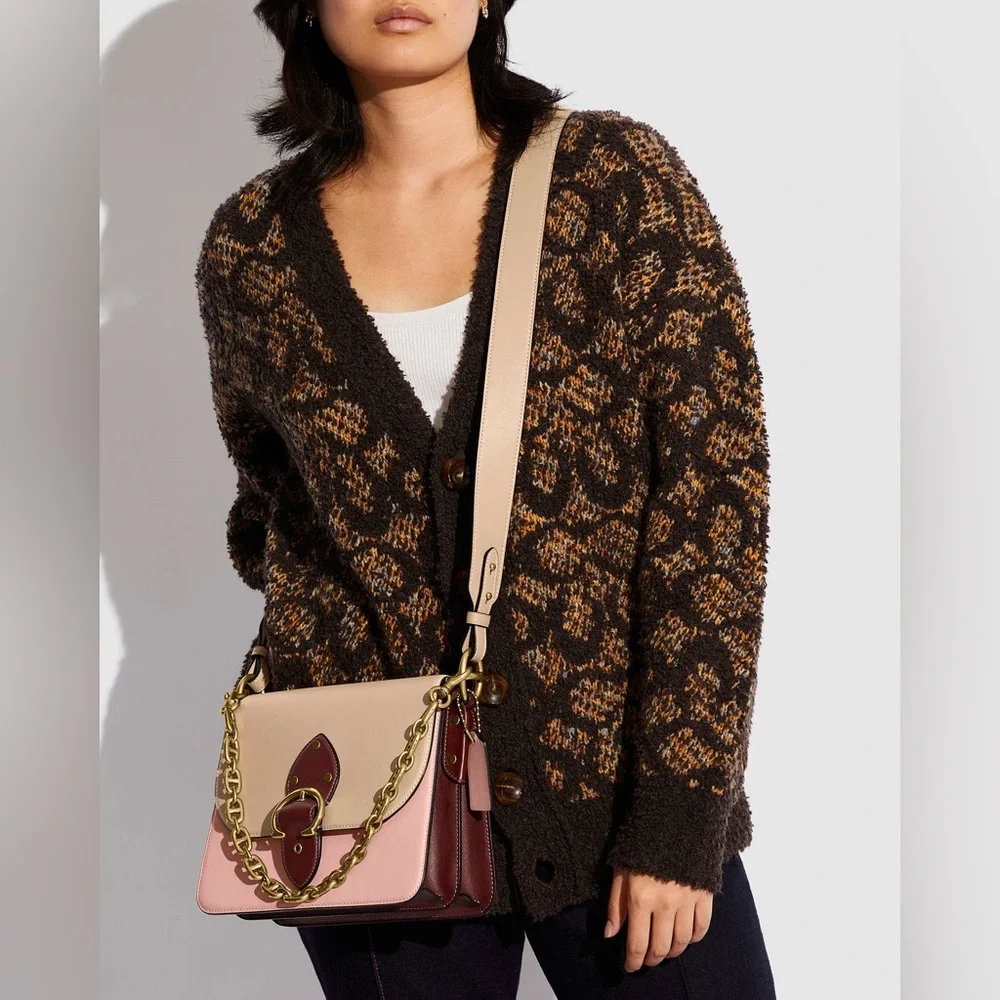 Coach Beat Shoulder Bag – Colorblock Glovetanned Leather (Pink/Multi) - Picture 11 of 11